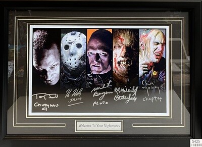Framed And Signed Photo: Welcome To Your Nightmare