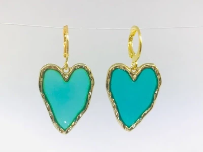 Transparent Heart Earrings