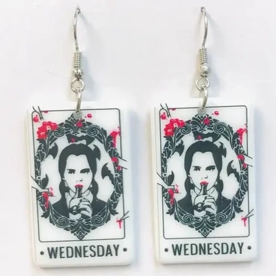 Wednesday Tarot Card Earrings