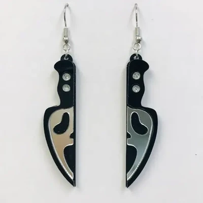 Ghostface Knife Earrings