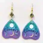Blue And Purple Ombre Goodbye Ouija Earrings