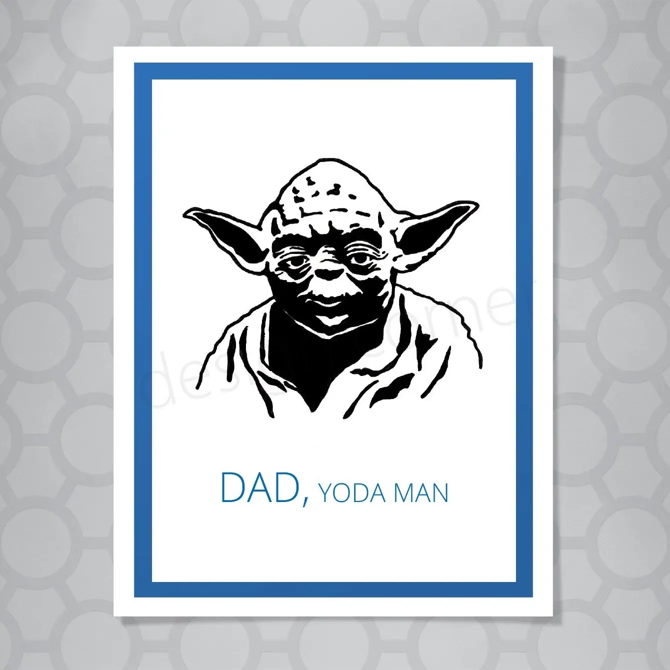 Star Wars Yoda Dad Card