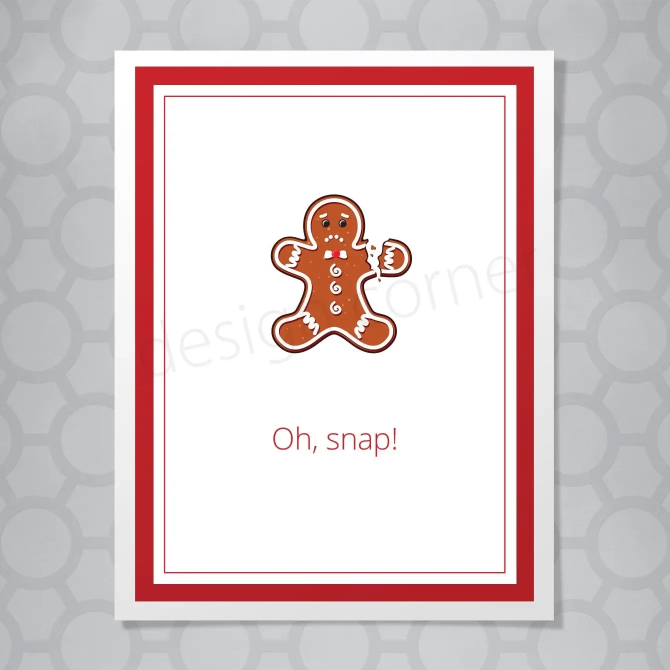 Oh, snap! Gingerbread Card