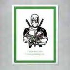 Marvel  Deadpool Christmas Lights Card