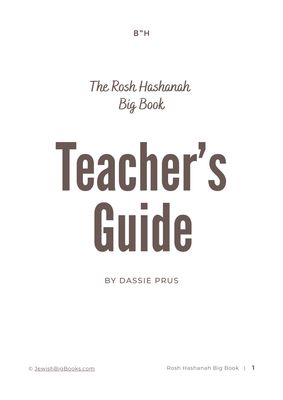 Rosh Hashanah Book Teacher&#39;s Guide