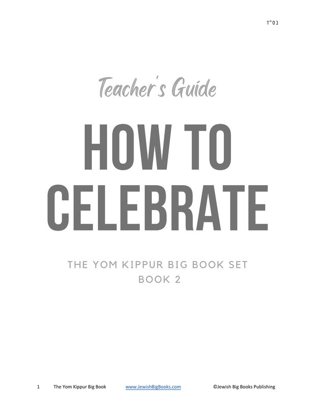 Yom Kippur Big Book Teacher's Guide