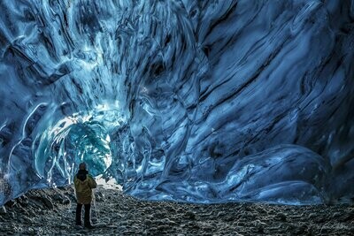 Inside Blue Ice Cave