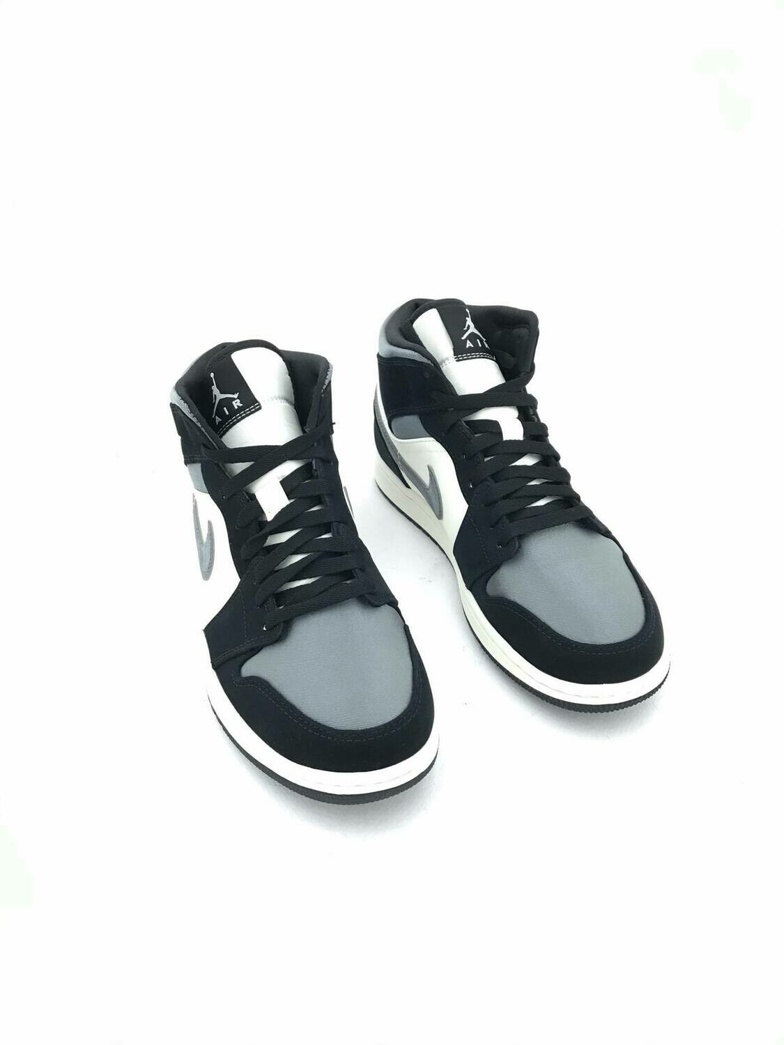 NIKE AIR JORDAN 1 MID SATIN GREY TOE