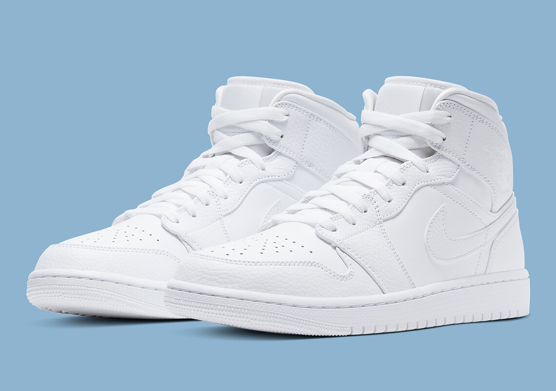Air Jordan 1 Mid “Triple White” Will Be Back For Summer 554724130