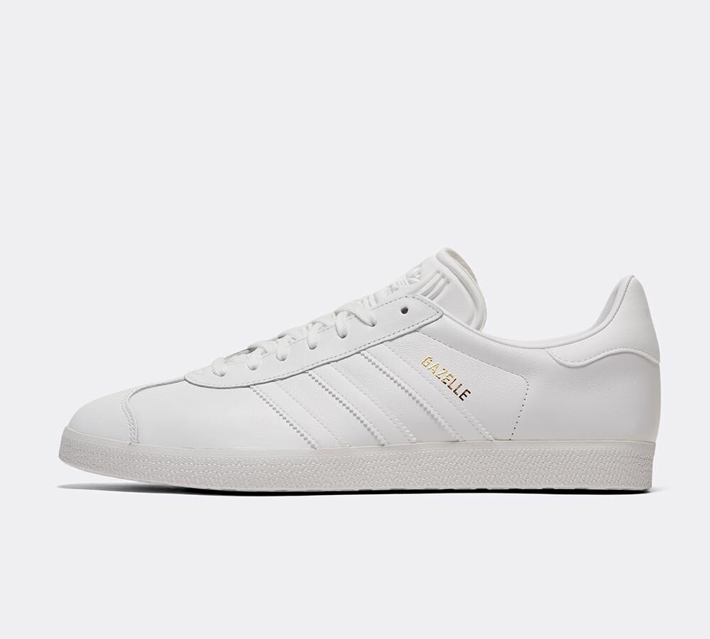 adidas Originals Gazelle - White Leather - Size 9