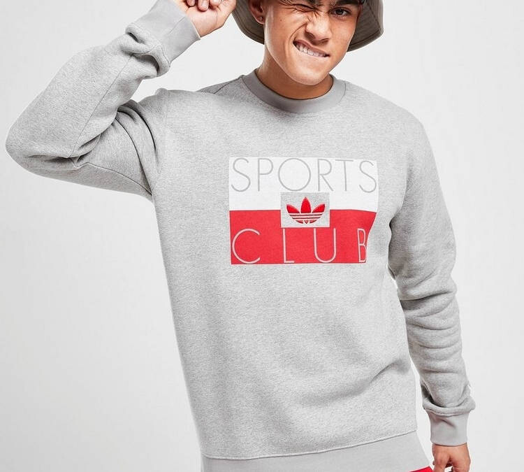 adidas Originals Sports Club Sweatshirt - GREY