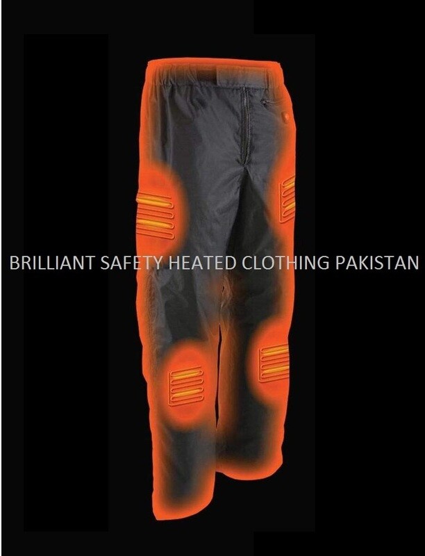 Men&#39;s Black &#39;Heated&#39; Textile Water Resistant Over Pants (Battery Pack Included)