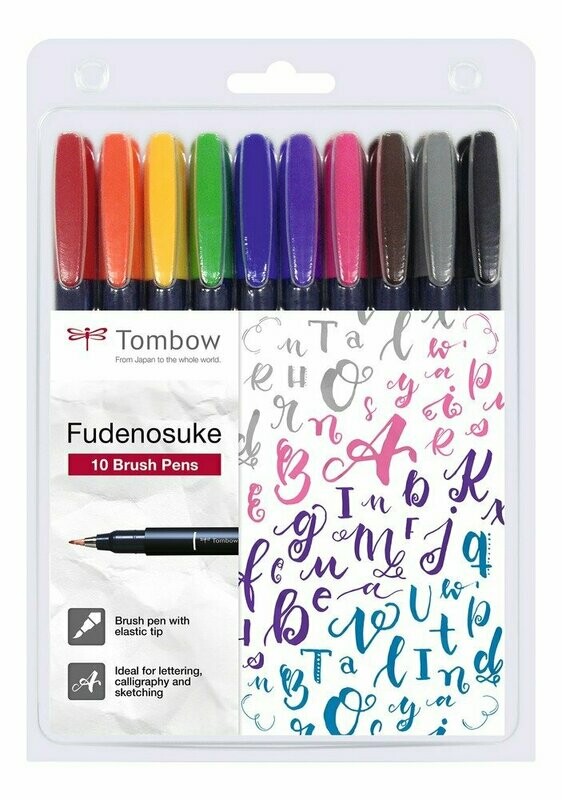 Fudenosuke 10 Brush Pens