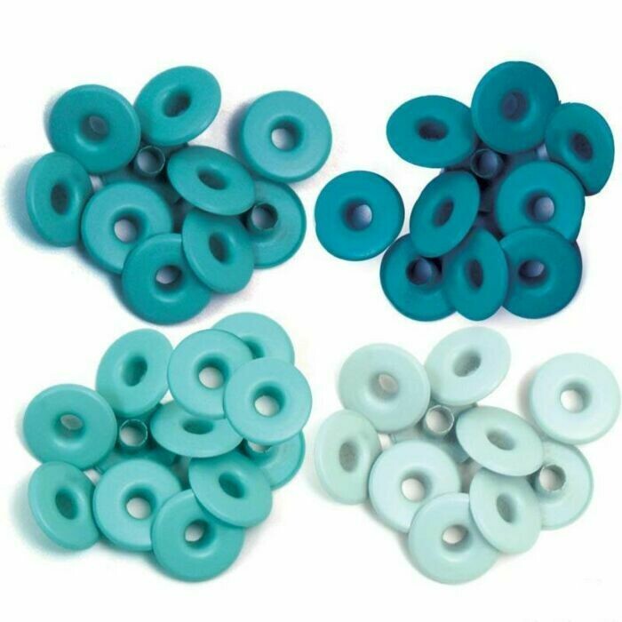 Wide Eyelets Aqua