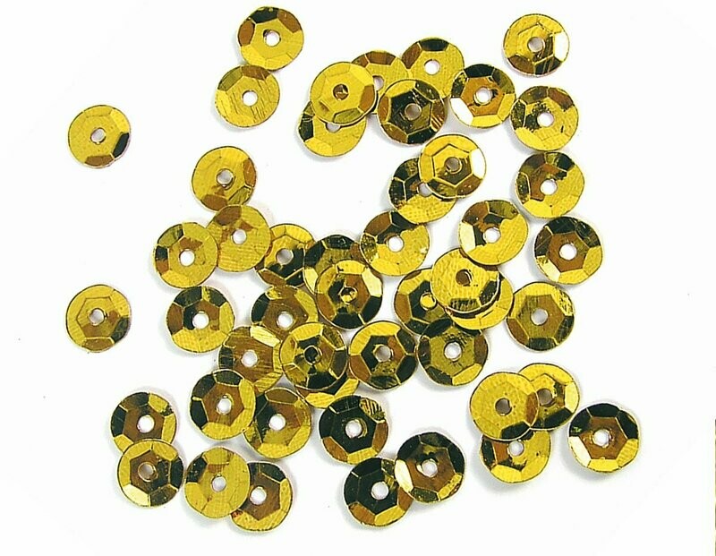 Lentejuelas Oro 7mm