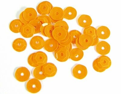 Lentejuelas Mate Naranja 7mm
