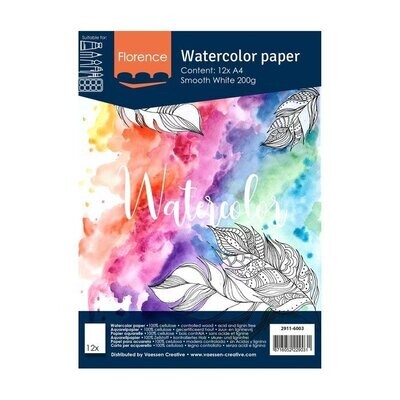 Watercolor paper 200gr - A4