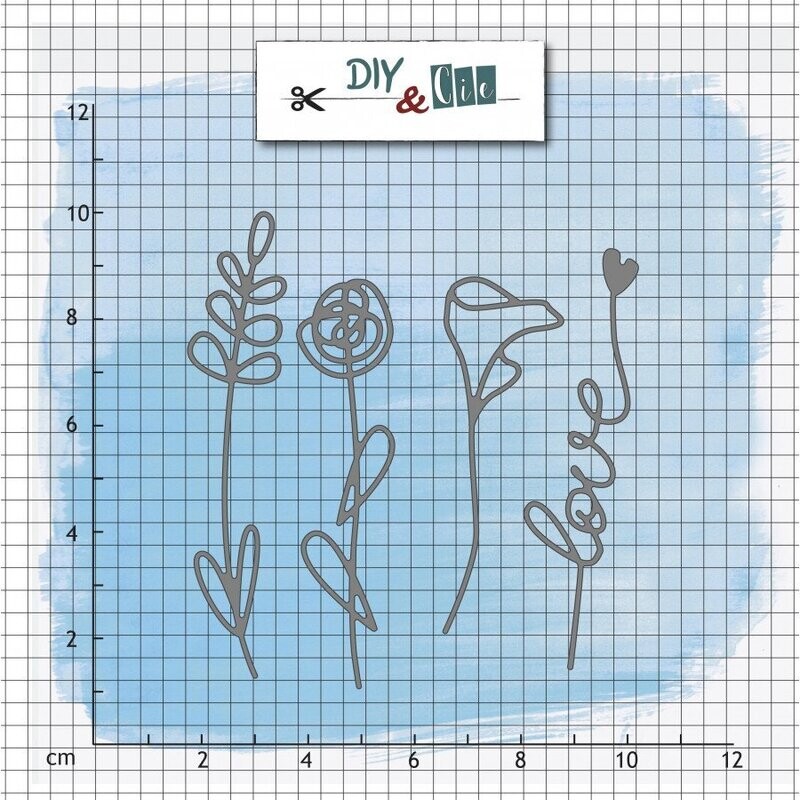 Troquel - Fleurs fines