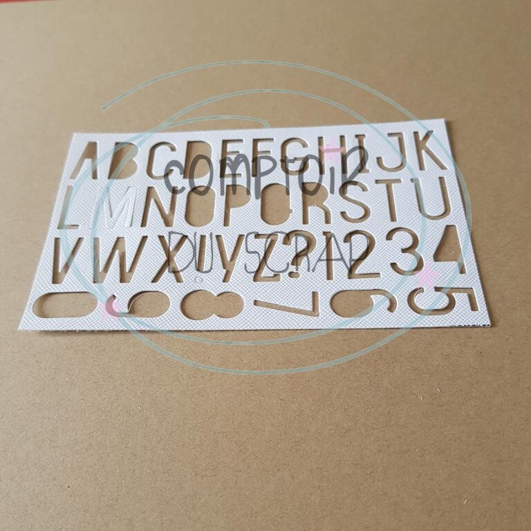 Troquel - EC23 Alphabet _ chiffres