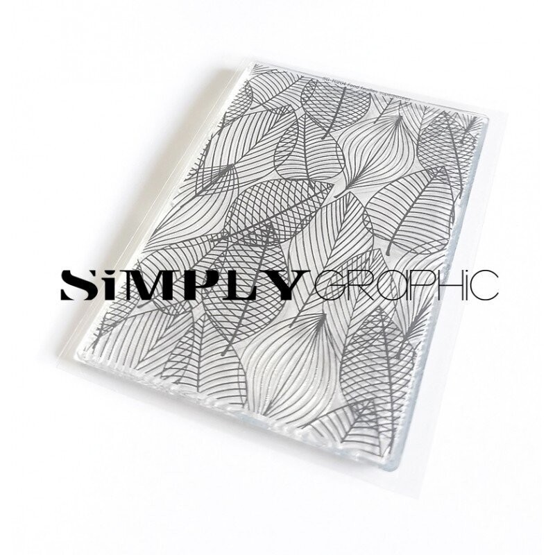 Simply Graphic - Sello Fond Feuilles Superposee