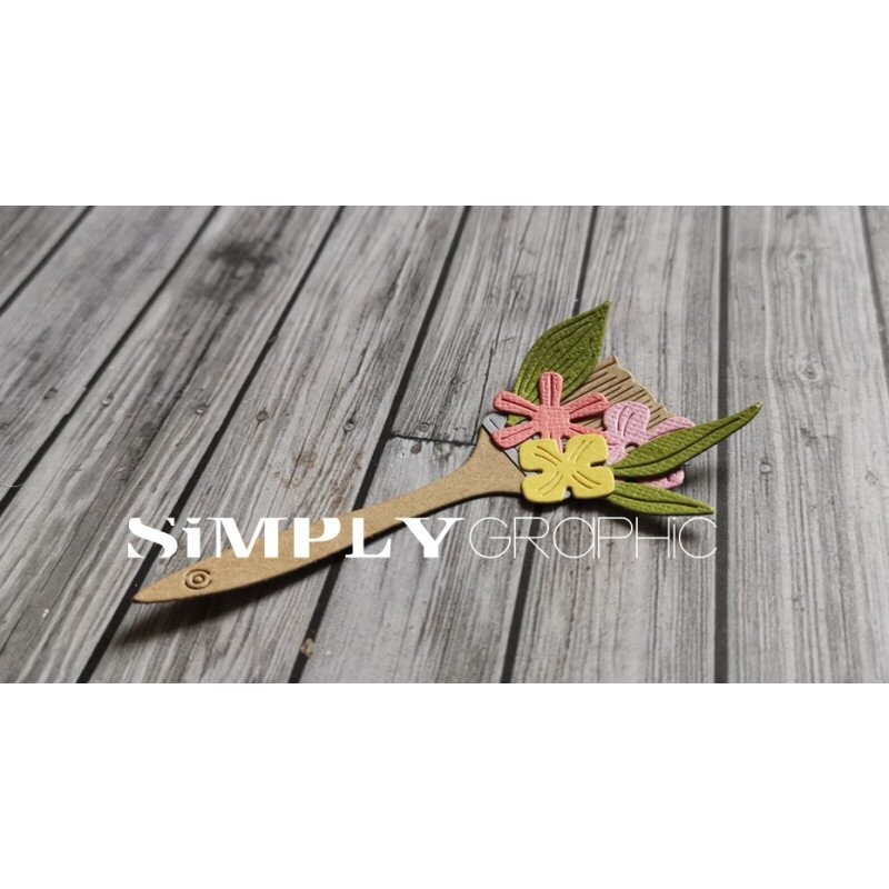 Simply Graphic - Troquel Pinceau Fleuri