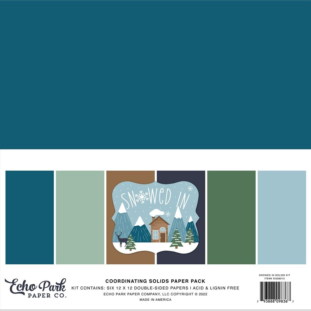 Snowed in - Coordinating Solids Paper Pack