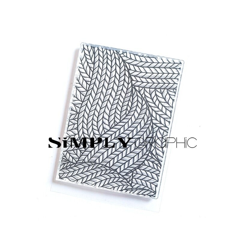 Simply Graphic -Sello acrílico Fond Tricot