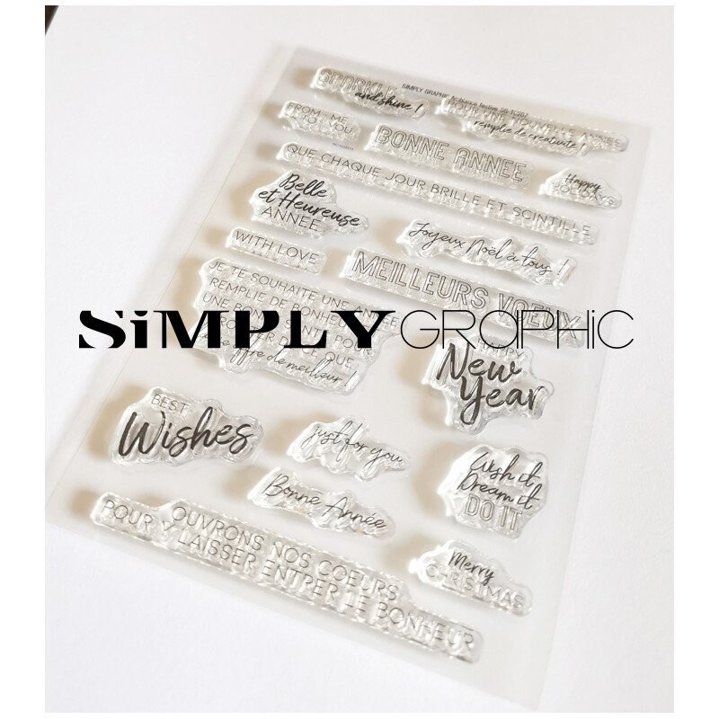 Simply Graphic -Sellos acrílicos Ambiance Festive