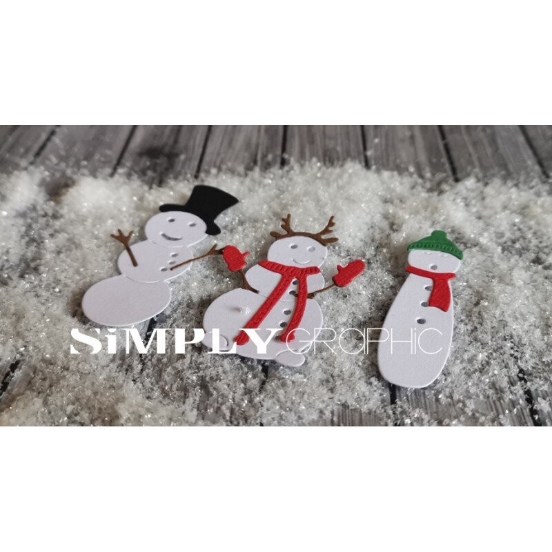 Simply Graphic -Troquel Bonhommes de neige