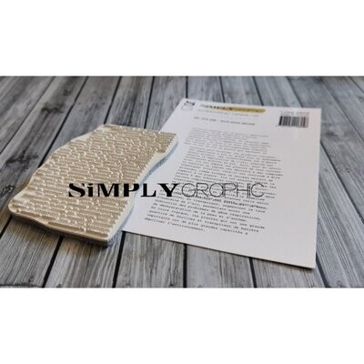 Simply Graphic - Sello cling Fond Texte décalé