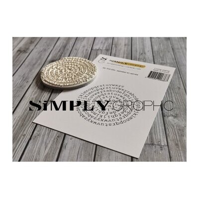 Simply Graphic - Sello Cling Alphabet spirale