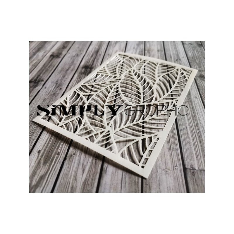 Simply Graphic - Stencil feuilles mêlées