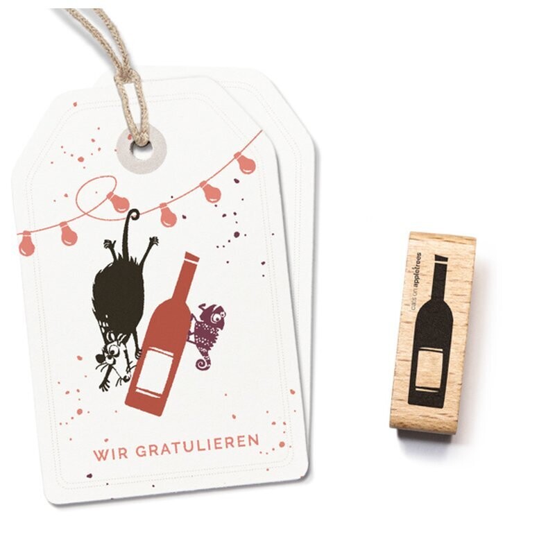 Cats on appletrees - Botella de vino