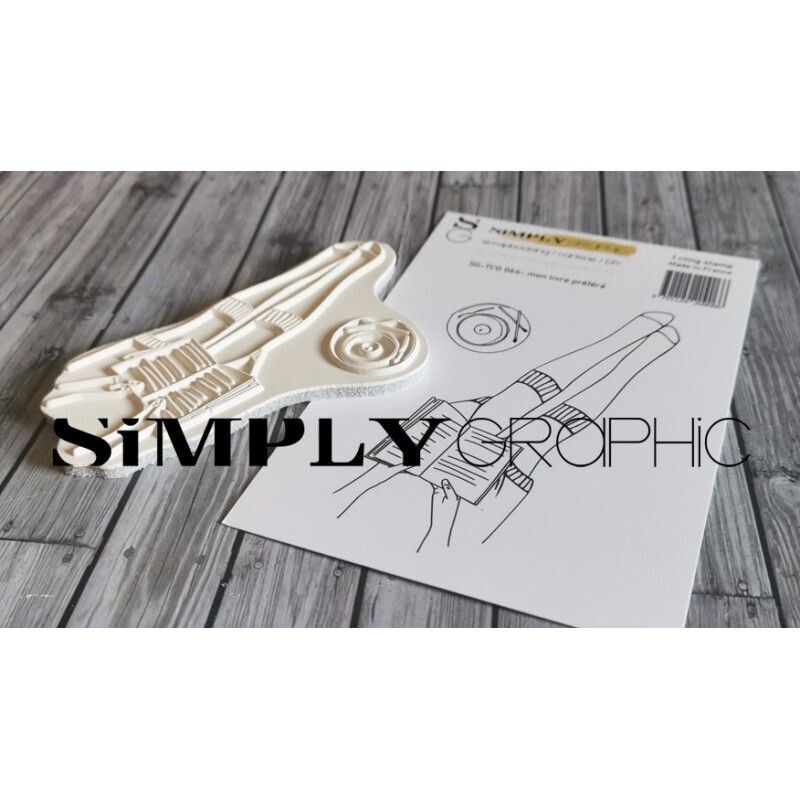 Simply Graphic - Sello Cling Mon livre prefere