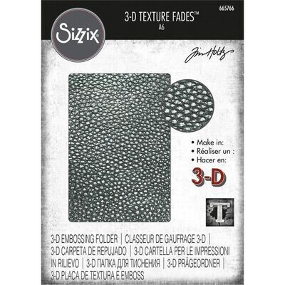 Carpeta de embossing 3D Cracked Leather by Tim Holtz