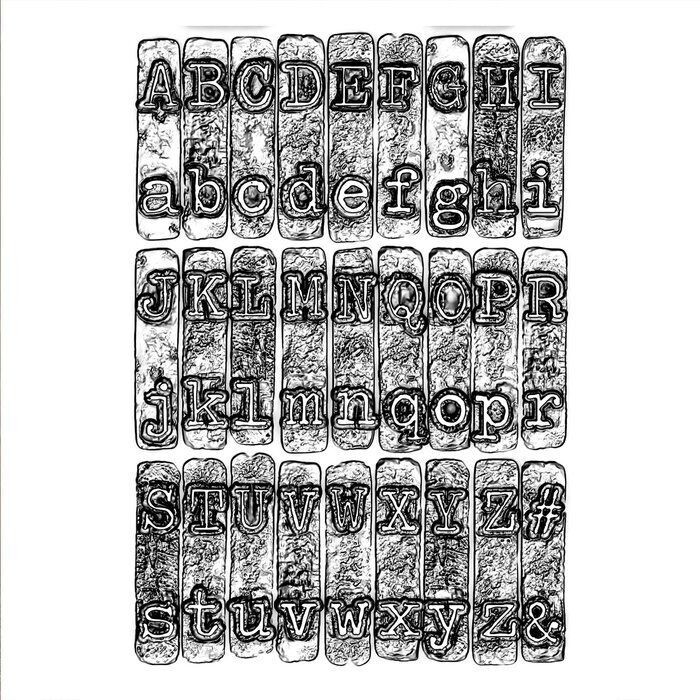 Carpeta de embossing 3D Typewriter by Tim Holtz