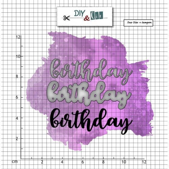 Birthday - Sello y troqueles