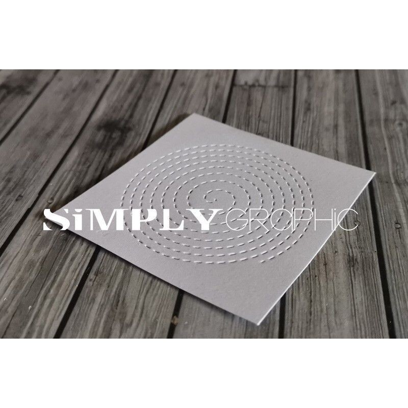 Simply Graphic - Troquel Spirale pointillée