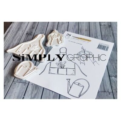 Simply Graphic - Sello Cling Jardinage