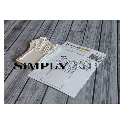 Simply Graphic - Sello Cling Tote bag fleuri