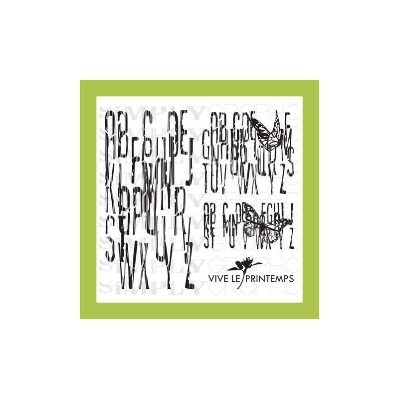 Simply Graphic - Sellos Acrílicos Alphabet printanier