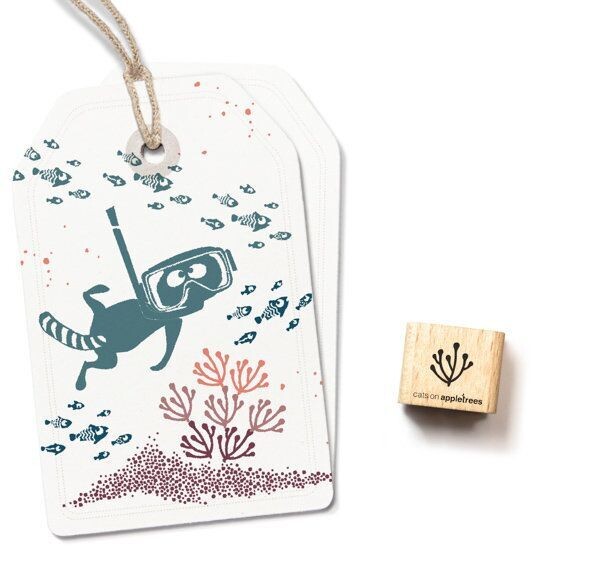 Cats on appletress - Coral Mini