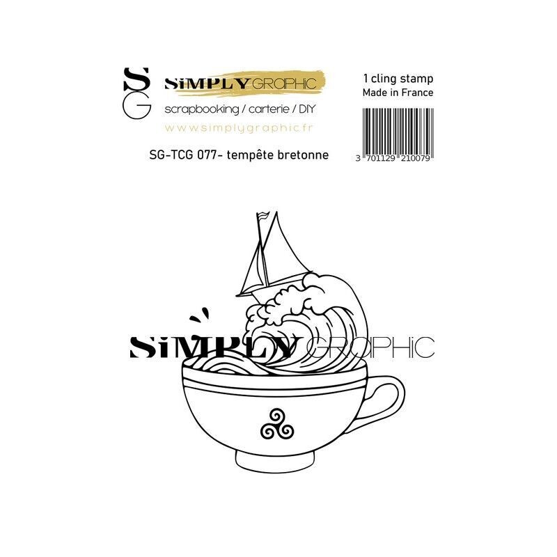 Simply Graphic - Sello Cling  Tempête bretonne