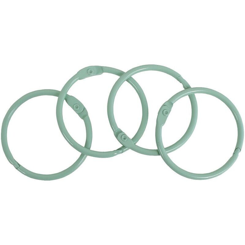 Anillas verde pastel