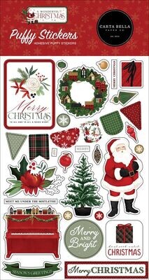 A wonderful Christmas - Puffy Stickers