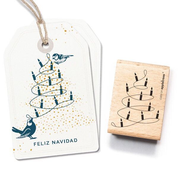 Cats on appletrees - Árbol Navidad con velas
