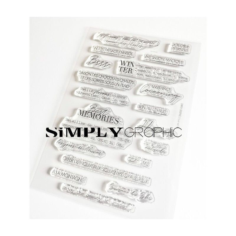 Simply Graphic - Sellos acrílicos L'hiver est là