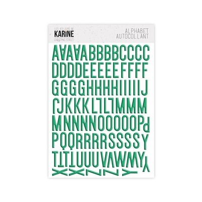 Christmas Street - Alphabet puffy vert