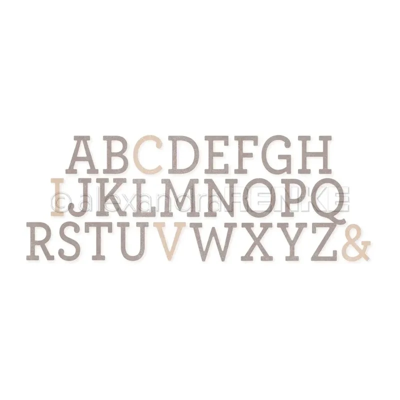 Alexandra Renke - Troquel Slab Alphabet