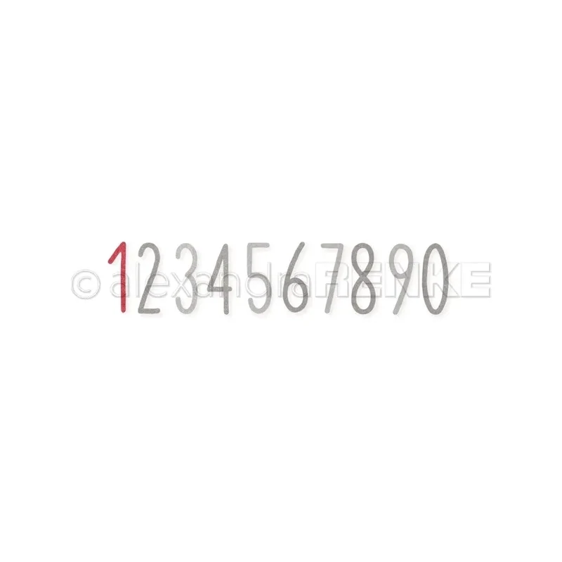 Alexandra Renke - Troquel San Serif numeros
